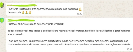 Conversa real de cliente da De Lucca Marketing